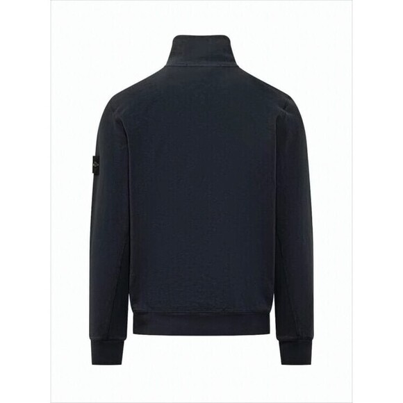 Stone Island Minimalist Black Jacket With Front Zipper - NWT